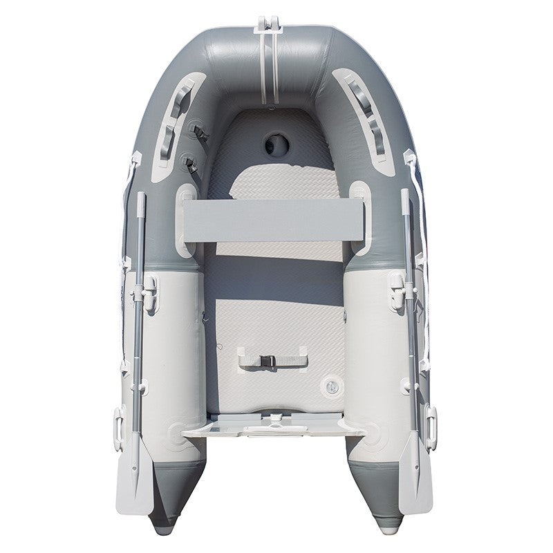 Schlauchboot 250cm Hochdruck-Luftboden Kiel PVC grau, Dinghy, Stabilität und verbesserte Steuerung