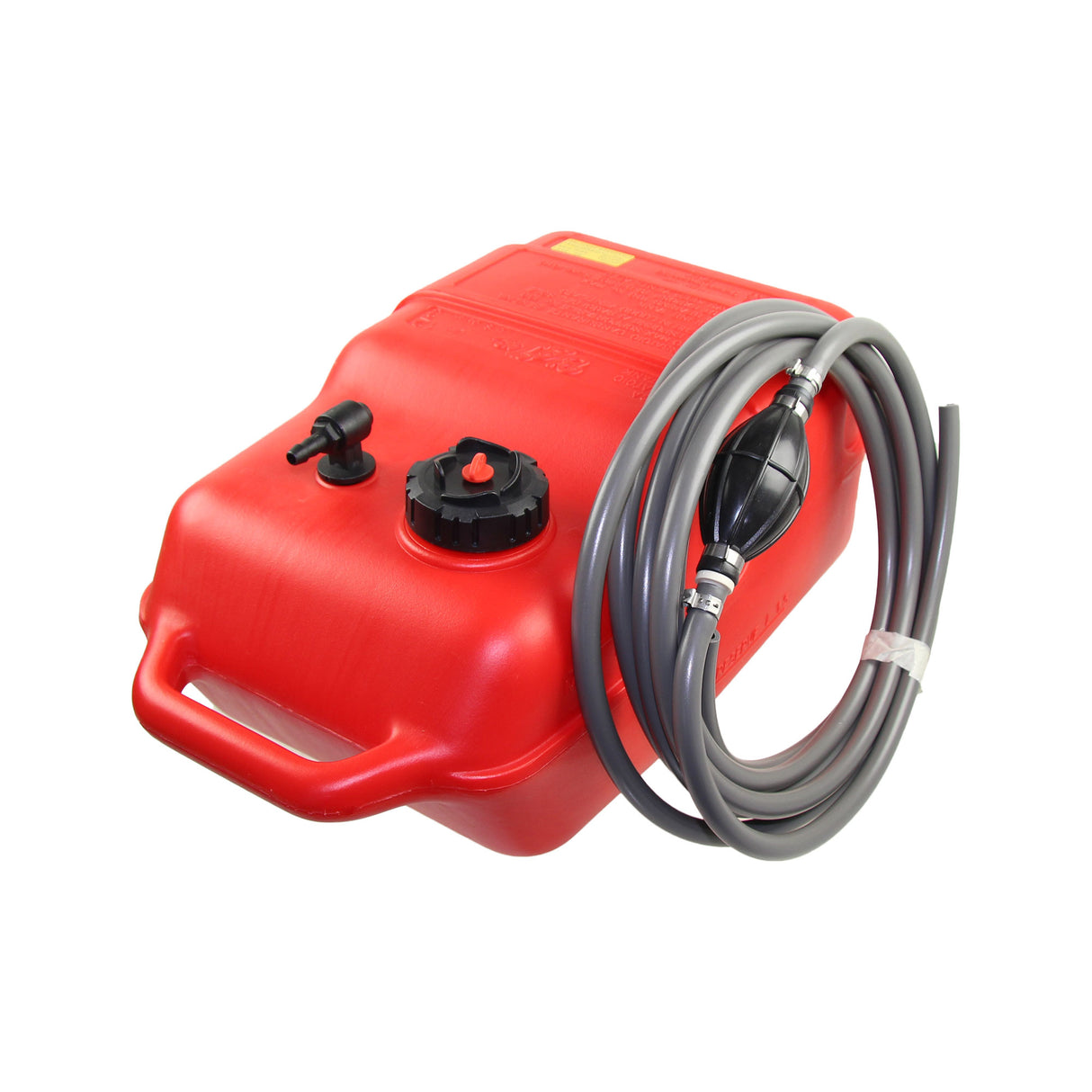 Kraftstofftank rot, Anschlussnippel 8mm, 5m Schlauch, ISO-zertifiziert, HDPE Chemiebeständig - 11.3 - 30 Liter (Optional mit Schlauch)