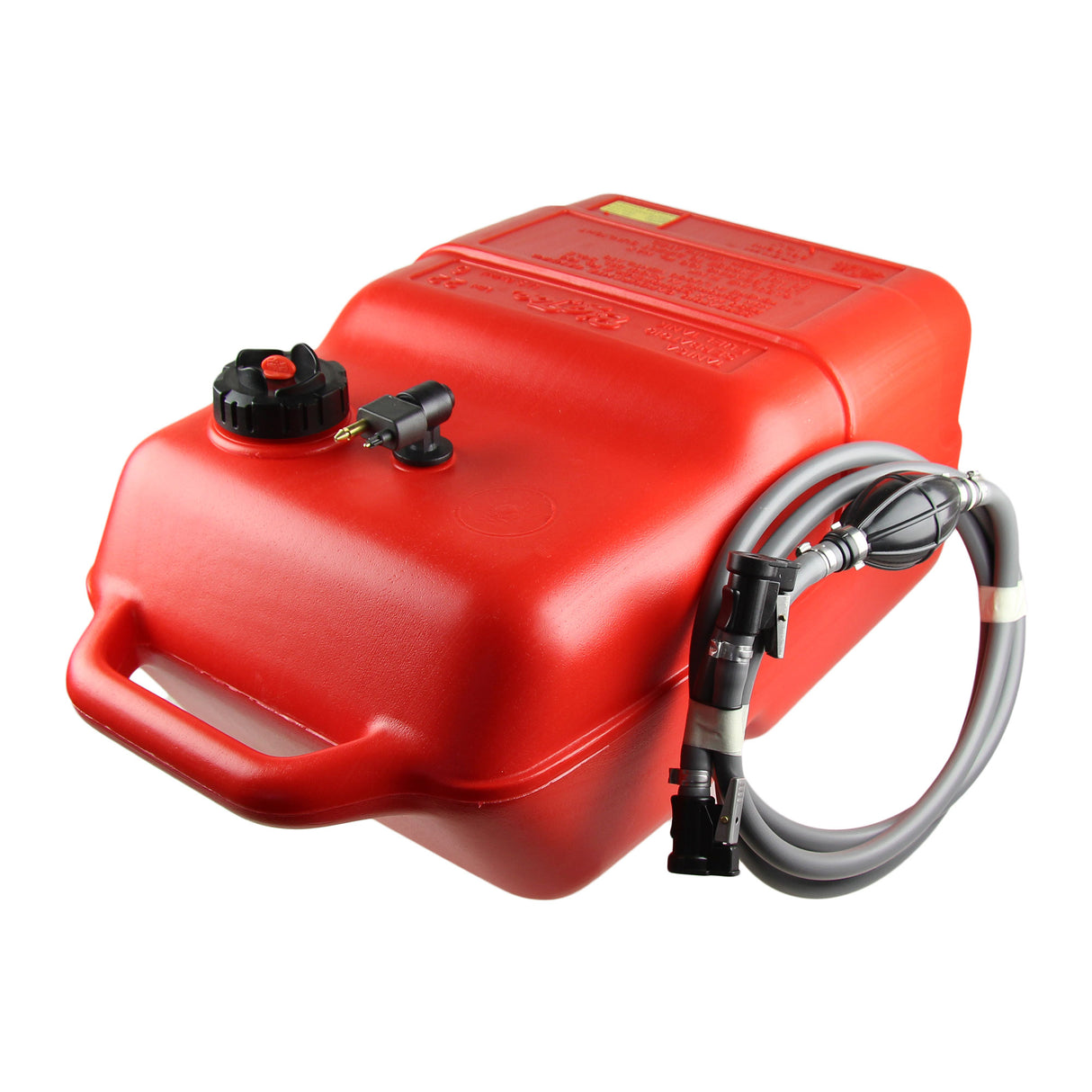 Johnson fuel tank red with Johnson & Evinrude connection, chemical-resistant HDPE plastic, ISO-certified - 11.3 - 30 liters