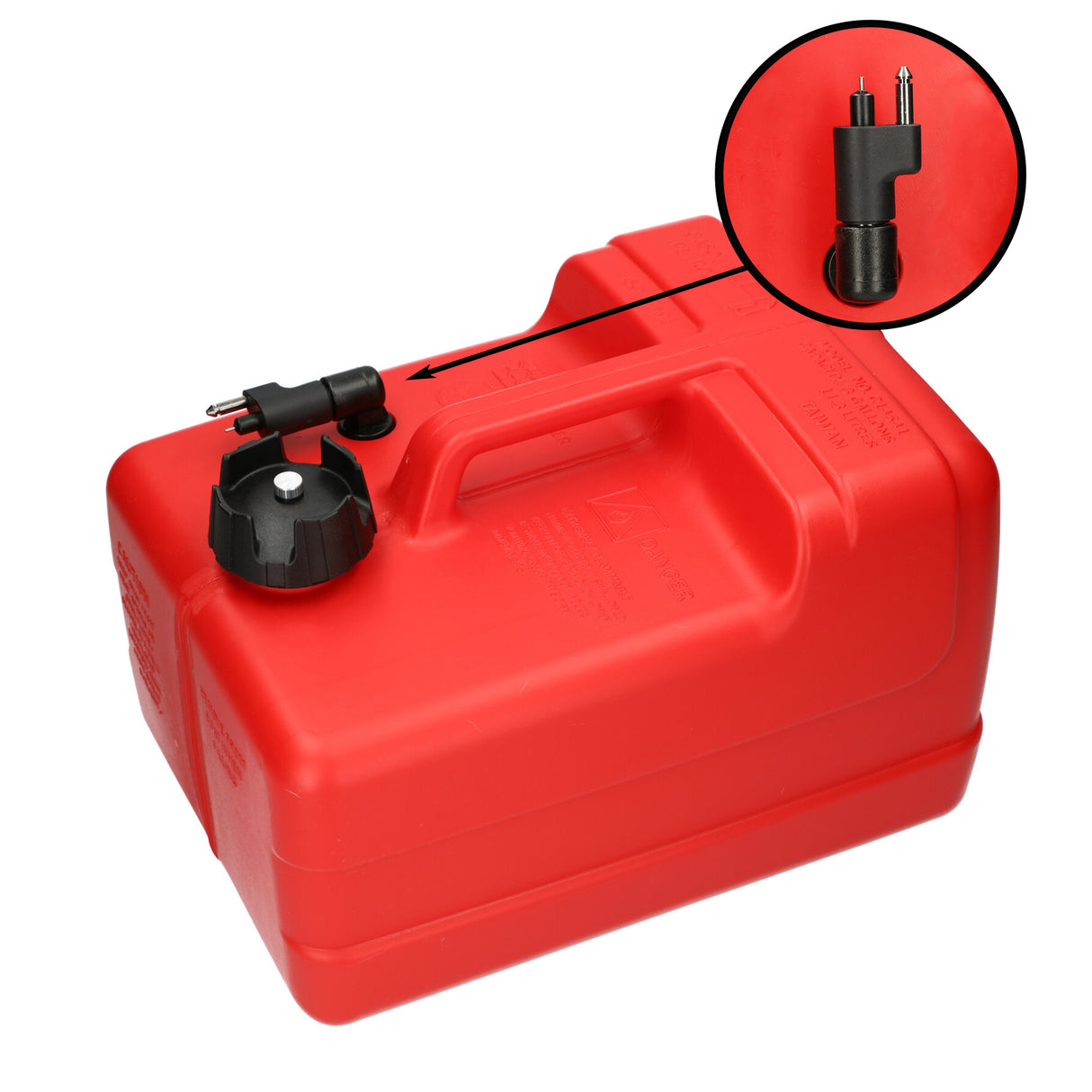 Yamaha Kraftstofftank rot, ISO-zertifiziert, Chemiebeständigkeit für Benzin und Diesel - 11.3 - 30 Liter