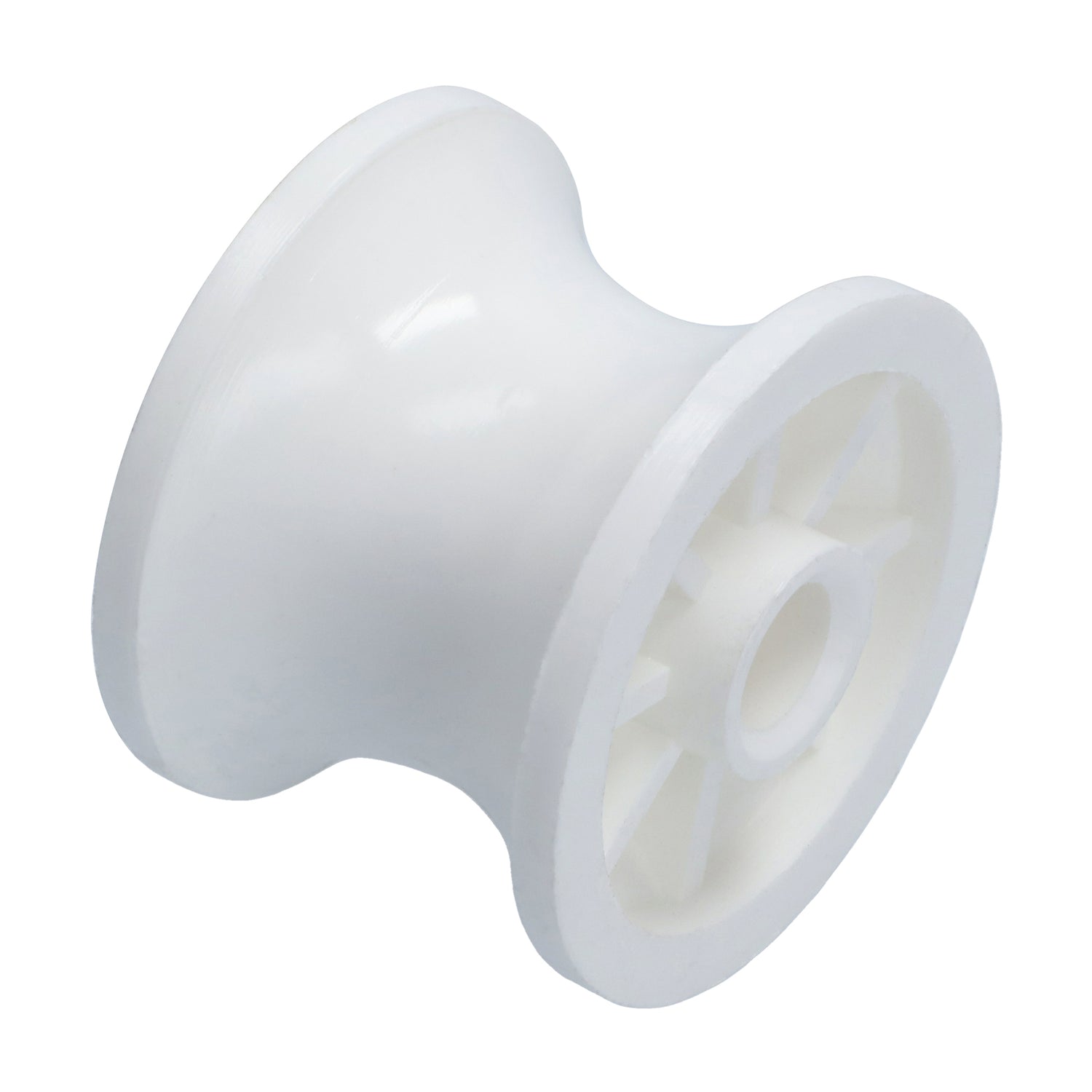 Replacement bow roller nylon, white, diameter 40 x 33.5 mm, axle bore 8.3 mm