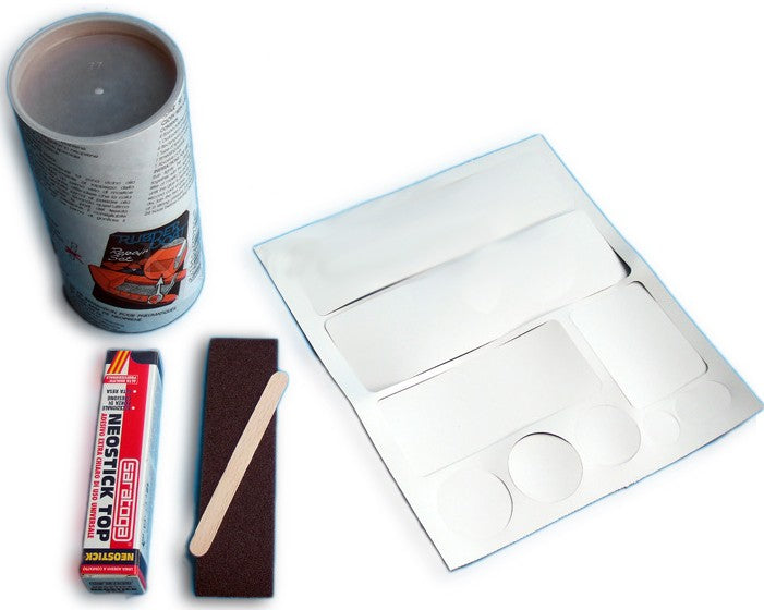 Reparaturset PVC-Schlauchboot, Gewebe & Spezialklebstoff, weiß, All-in-One-Reparaturpaket