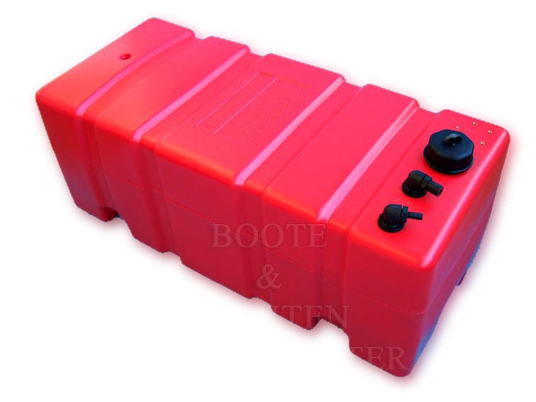 Kraftstofftank 75L Eltex rot, Benzintank, für Füllstandsanzeige vorbereitet