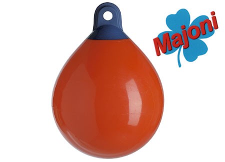 Majoni buoy fender red-blue 350 x 480 mm, float, brand quality with check valve