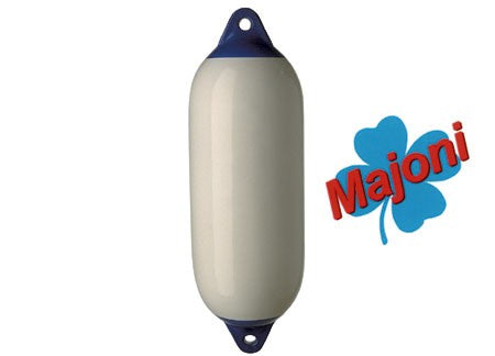 Majoni fender 70x24 cm white with blue heads, boat protection, robust brand product