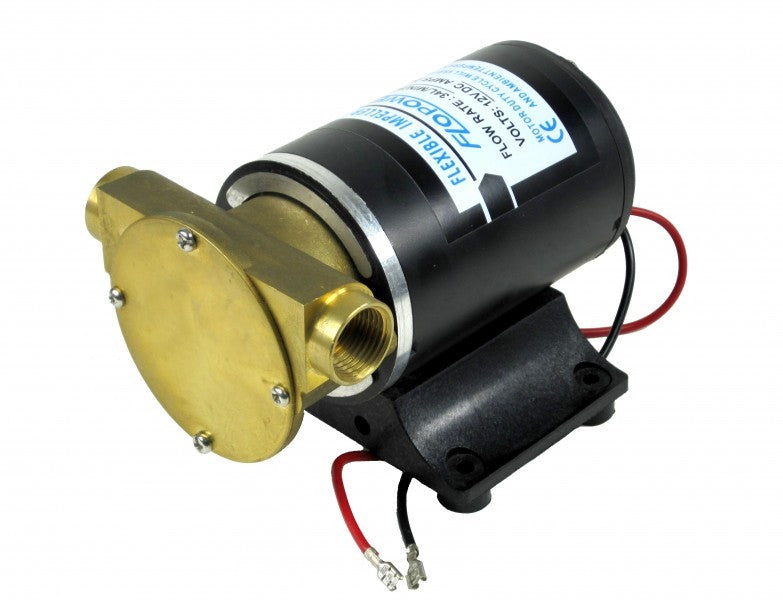 Druckwasserpumpe Wasserpumpe 34L/Min 12V, leistungsstark, auf Gummifüßen gelagert