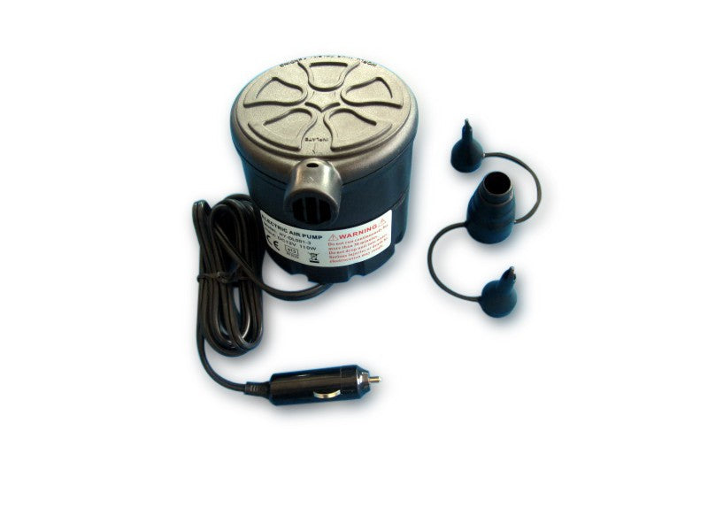 Elektrische Luftpumpe 12V 110W, Luftkompressor, Anschluss Zigarettenanzünder, ideal für Luftmatratzen und Schlauchboote
