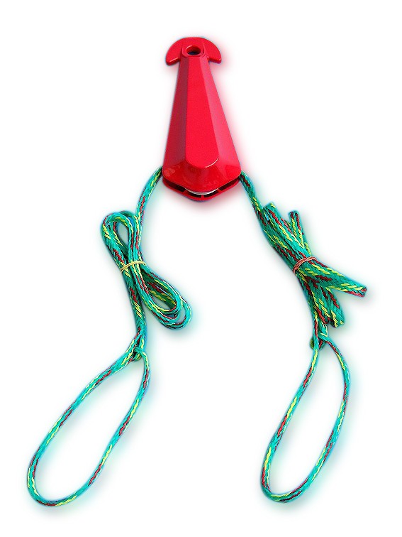 Wasserskizugdreieck Polyethylen Gespleißtes Auge, Steuerseilblock, 350 kg Zugfestigkeit