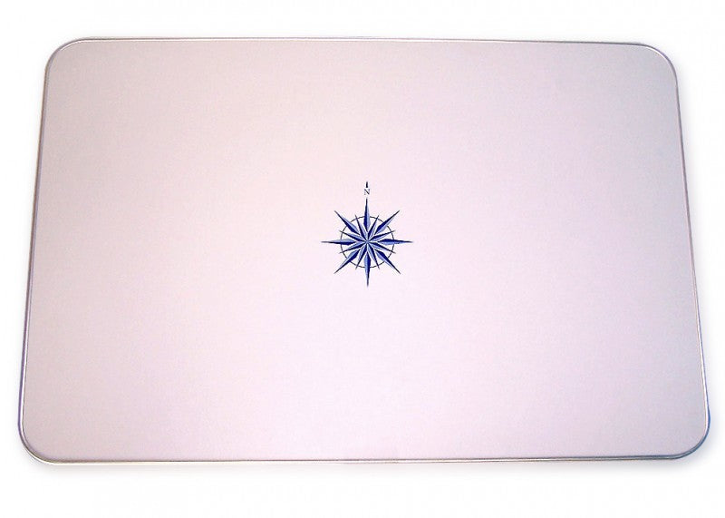 Tischplatte Holz 90x60 cm, esstisch platte, wasserfest stabil mit Windrosendekor