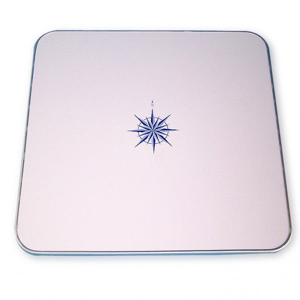 Tischplatte stabile Ausführung 60 x 60 cm, Tischdeckel, wasserfestes Holz mit Windrosendekor