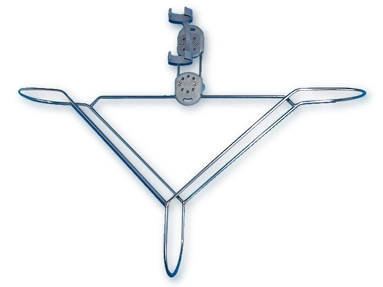 Lifebuoy holder, highly polished stainless steel, lifebuoy holder, including holder for emergency light