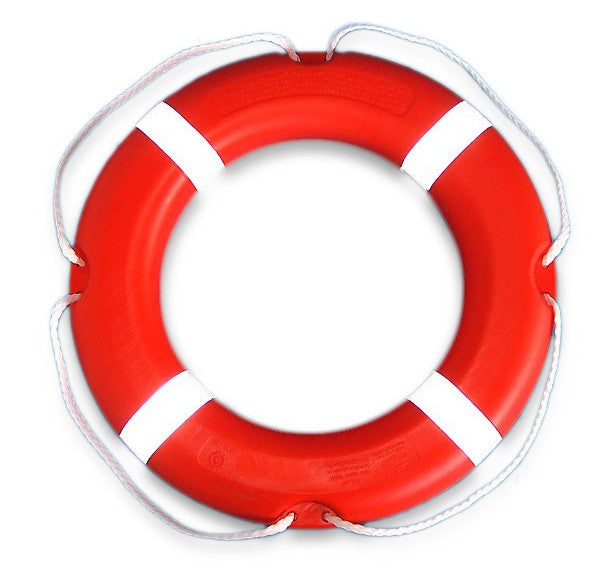 TAURUS Rettungsring 75 x 45 cm, Schwimmhilfe, SOLAS-zertifiziert orange reflektierend