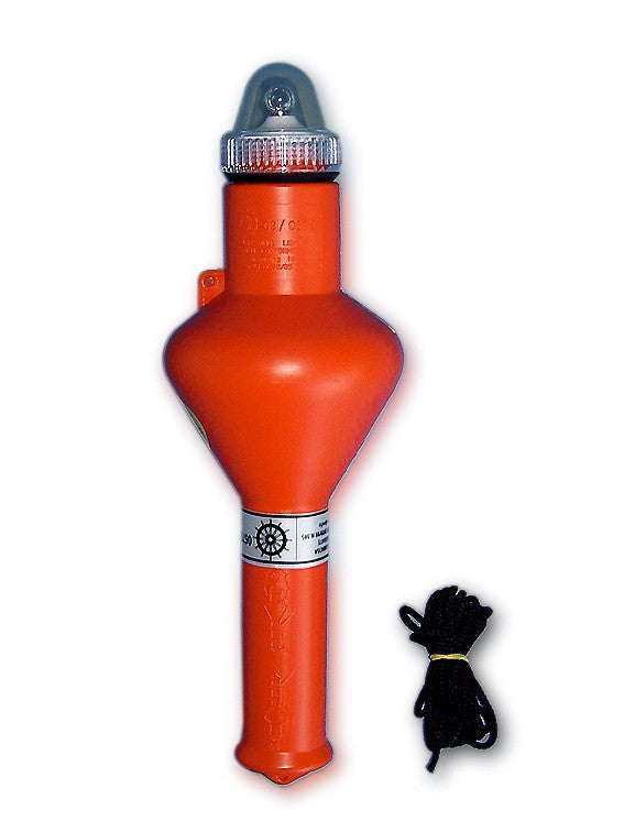 Rescue light floating shock-resistant plastic waterproof, marine distress light, self-righting in the water