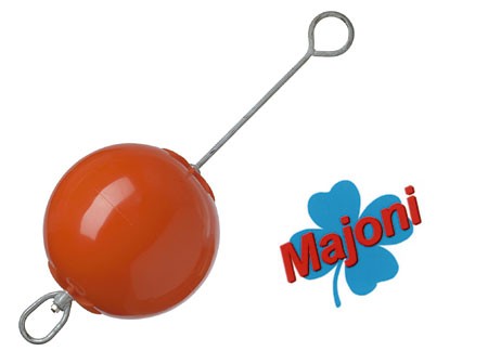 Aufblasbare Ankerboje mit Stange, Bojenanker orange D: 400 mm H: 1150 mm Auftrieb 43 kg