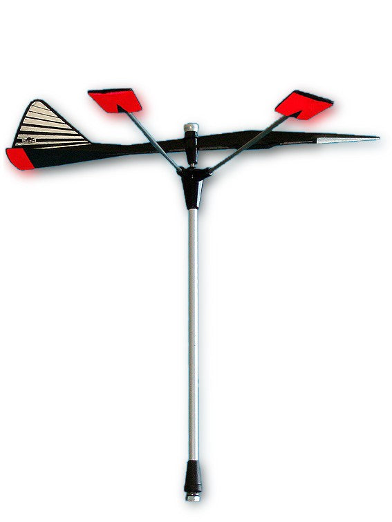 Zephir wind indicator with sapphire bearings, reflective wind vane, readable at night