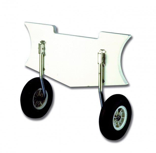 Slipräder Heckräder klappbar und abnehmbar für Schlauchboote, Transport-Slipräder, Edelstahl AISI 316 100 kg max. Belastung