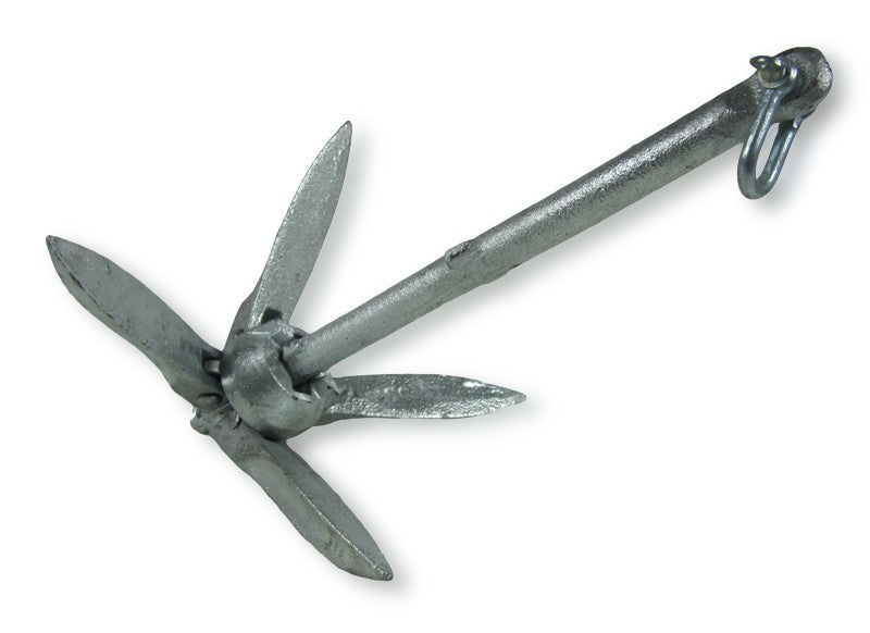 Klappanker verzinkt 1,4 kg, Faltanker, kompakte Größe 305 mm Schaftlänge