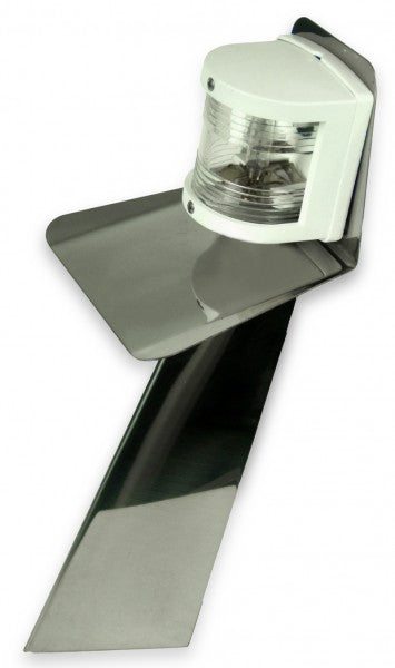 Lichtmast Produktart Hochglanzpolierter Edelstahl, Mast für Laterne, Feste Montage an Bord