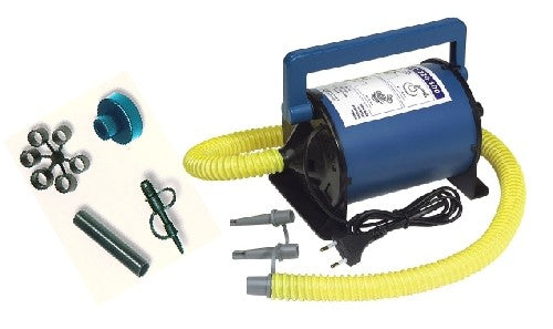 Bravo electric air pump 230 Volt, air pump device, 800 L/min flow rate 750 Watt motor including adapter set