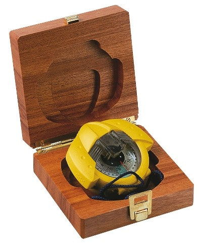 Holzkasten für Kompass Iris 50 massiv mit Messingschild Geschenkbox USP