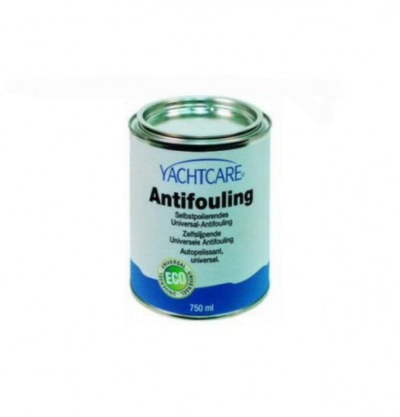 YACHTCARE Antifouling selbstpolierend 750ml Schwarz, Boots-Unterwasserfarbe, Kupfer- und bioaktive Wirkstoffe, kompatibel Süß-, Salz- und Brackgewässer
