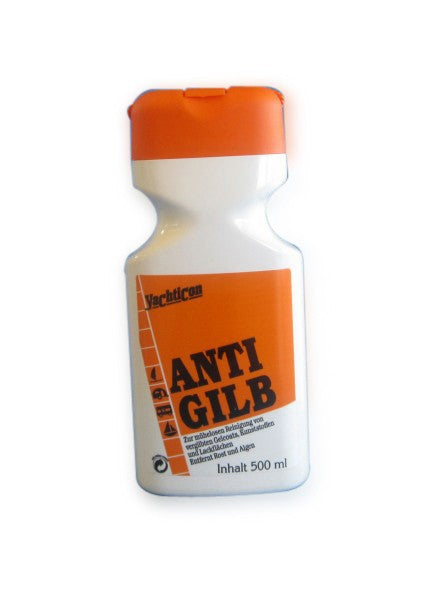 Yachticon Anti-Gilb Gel für Gelcoat-Reinigung, Fleckenentferner, mikroorganismische Reinigung von Vergilbungen, ergiebiges 500ml