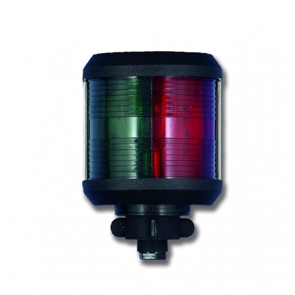 Zweifarbenlaterne Big Star schwarz Edelstahl, Bootsbeleuchtung schlagfest UV-beständig wasserdicht, Schnellmontagehalterung inklusive