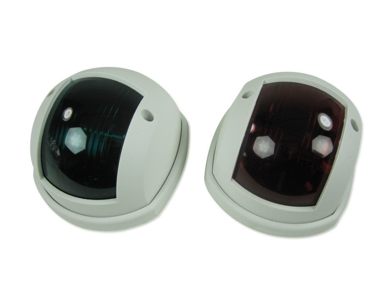 Marine Star Seitenlicht weiß wetterbeständiges ABS Gehäuse, Bootsleuchte, langlebig und schlagfest