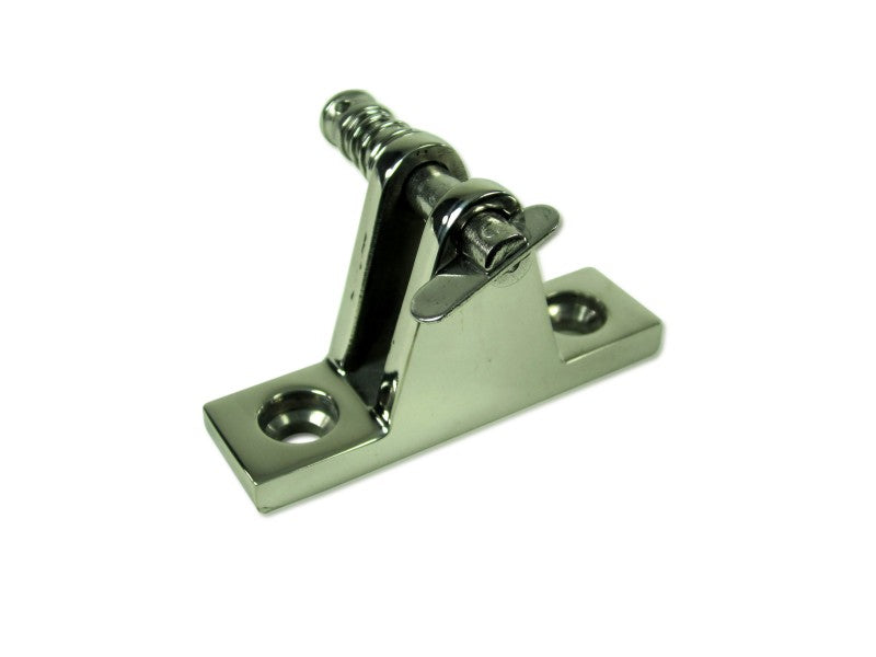 Bimini bracket made of stainless steel, highly polished, Bimini mounting, with quick-release bolts