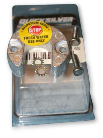 Magnesium anode for Mercruiser Alpha One, anode block, suitable for freshwater, original spare part including mounting materials