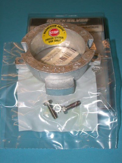 Magnesium anode for Mercruiser Alpha One Gen. II, marine anode, for freshwater use, including mounting materials, original spare part for serial number 0D469829