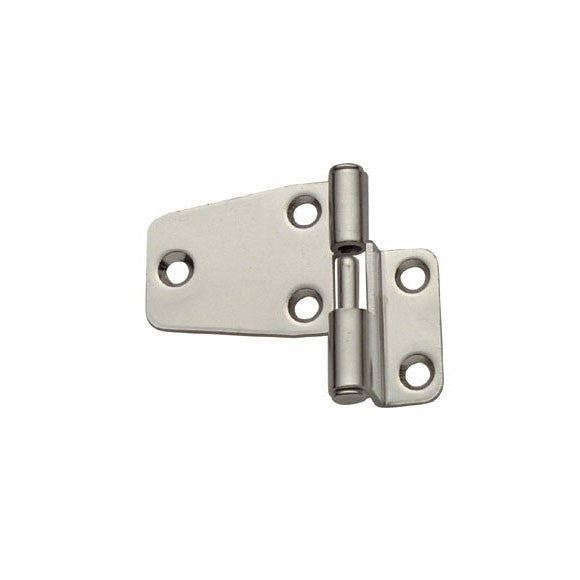 Scharnier Offset Excenter Edelstahl hochglanzpoliert 69mm x 37mm x 2mm, Türscharnier rechts, langlebig und stilvoll