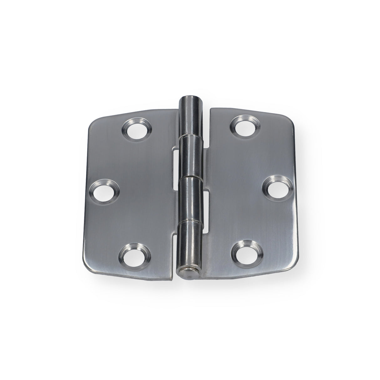 Scharnier Edelstahl hochglanzpoliert 75 x 74 mm, Türband, Modell Square Large