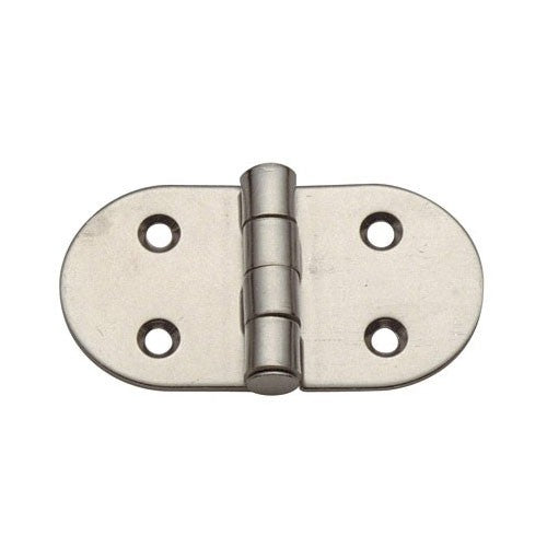 Scharnier Edelstahl hochglanzpoliert, Türbeschlag, 39 x 74 mm