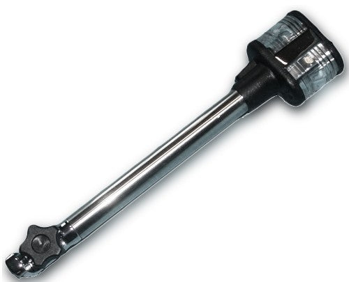 Klappbarer Lichtmast Edelstahl 27cm, Lichtmast faltbar, Toplicht und Hecklicht fixierbar