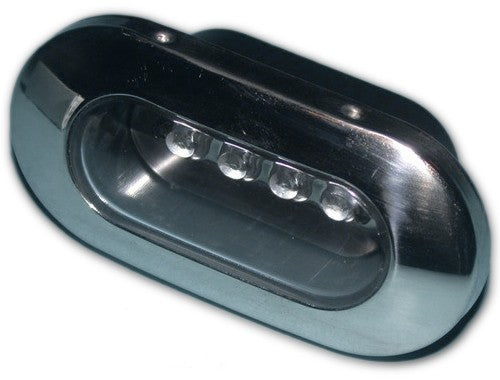 Einbauleuchte Edelstahl mit 4 LEDs, LED-Einbauleuchte, Einbautiefe 20mm