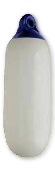 FENDER Bootsfender weiß-blau 100 x 320mm, Bootskörper Schutz, hochwertiges B & B Markenprodukt