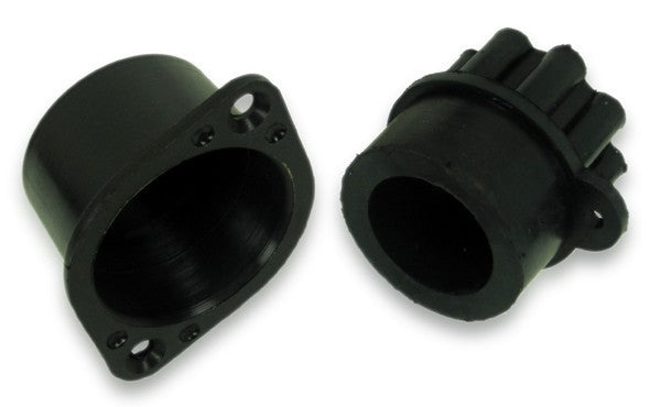 Membrane base and drain plug plastic, inflatable boat valve, 35mm plug black, conical installation 38-40mm