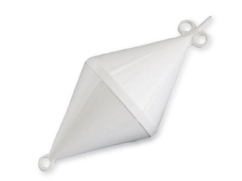 Doppelspitzboje Schwimmkörper Weiß 6 kg, Wassersicher, Robust