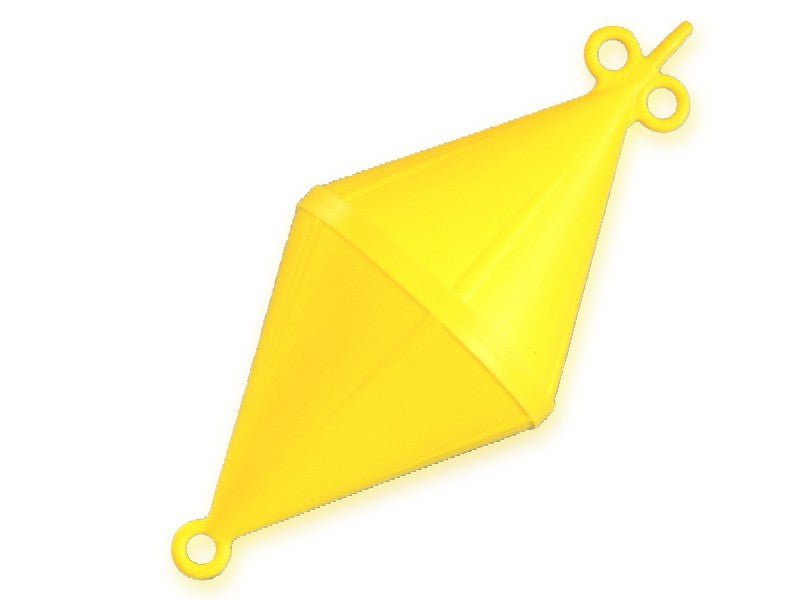 Doppelspitzboje Boje 24kg Gelb, Schwimmkörper, Durchmesser 320 mm