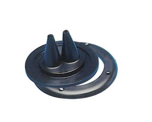 Kabeldurchlass Kunststoff Schwarz 105mm, Kabeldurchführung, robuste Bauweise