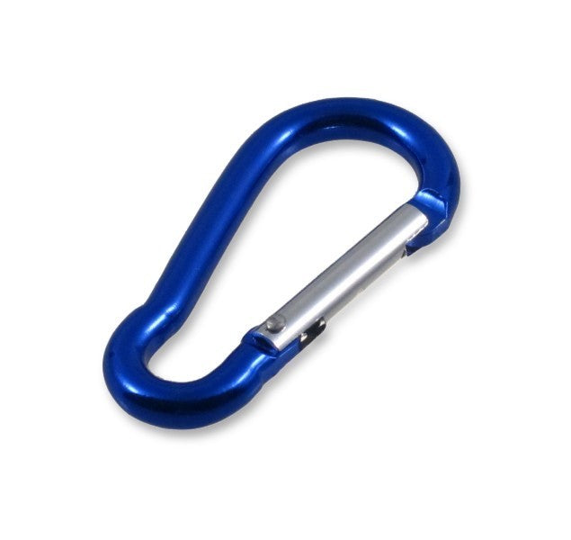 Karabinerhaken Fireman 6mm Aluminium eloxiert blau, Karabiner, langlebig und leicht