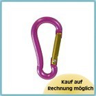 Karabinerhaken 5mm Aluminium Pink, Karabiner, eloxiert kräftige Farbe