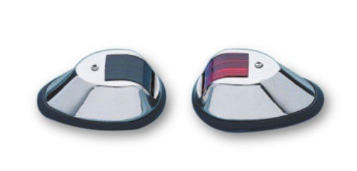 Navigationslaternenset Edelstahl 112,5° Links Rechts, Navigationslichter, Inkl. Leuchtmittel