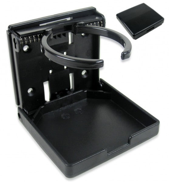 Flaschenhalter Kunststoff Schwarz, Flaschenständer, klappbar bis Ø 80 mm