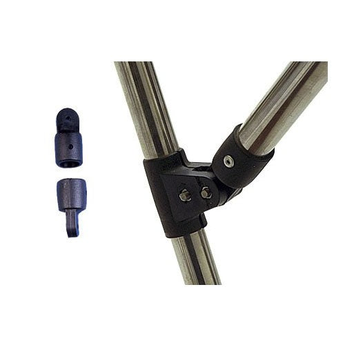 Endeye pipe connector plastic black, pipe coupling, suitable for Ø 22 mm