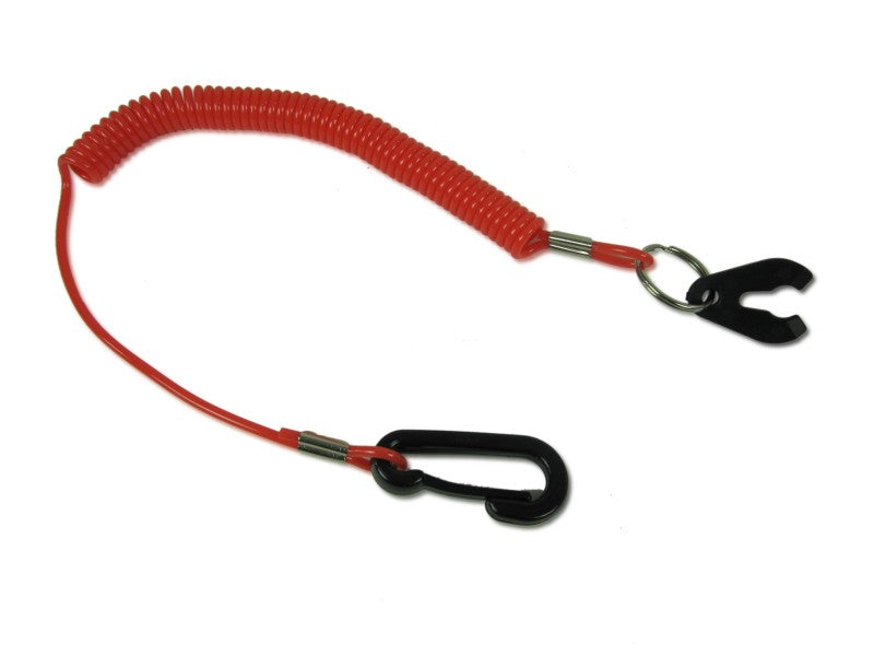 Leine für Notstopschalter Yamaha, Sicherheitsseil 35cm-80cm, mit Distanzstück & Befestigungsclip
