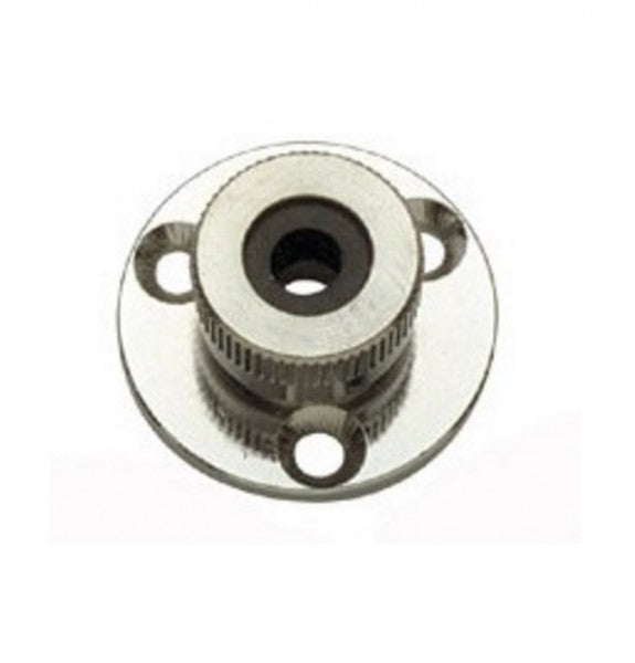 Kabeldurchführung Messing wasserdicht, Gummidurchführung 6 mm, verchromt, Montage mit Senkkopfschrauben