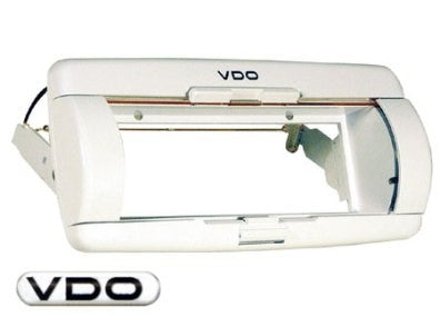 VDO Radioeinbauschacht spritzwassergeschützt, Autoradio Gehäuse, klappbare Front für DIN-Radios und CD-Player