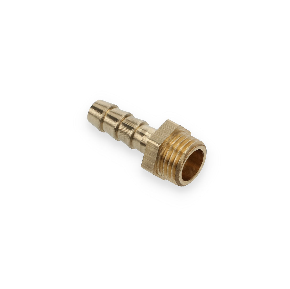 Hose connection nipple brass 1/4" for 8 mm hose, connector, durable material